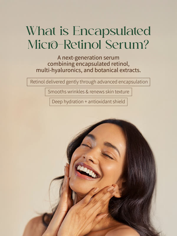 Micro Retinol RX Face SerumAnti-Aging Serum with Hyaluronic Acid | Dark Spot Corrector, Strengthens Skin Barrier | Refines Texture, Fights Visible Signs of Aging & Restores glow - 20g