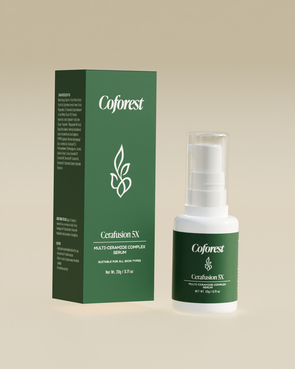 Cerafusion 5X Face Serum With 5 Ceramides, Peptides, Barrier Repair Formula | For All Skin Types | Fortify, Hydrates & Restores Skin - 20g
