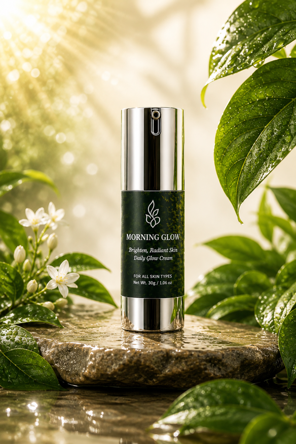 Morning Glow Day Cream With Niacinamide, Hyaluronic Acid, Centella Asiatica | Lightweight, Long-Lasting Hydration | For Clearer, Brighter-Looking Complexion - 30g