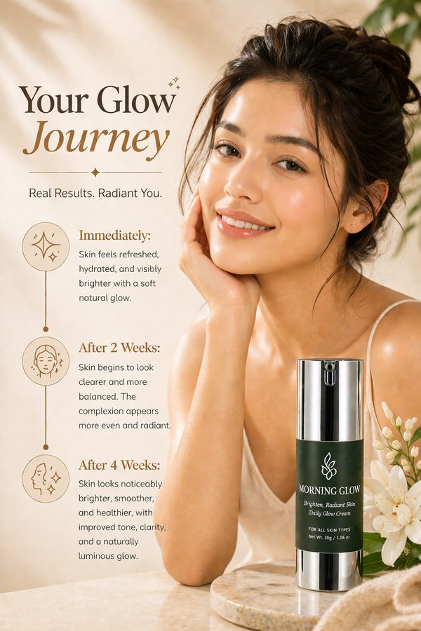 Morning Glow Day Cream With Niacinamide, Hyaluronic Acid, Centella Asiatica | Lightweight, Long-Lasting Hydration | For Clearer, Brighter-Looking Complexion - 30g