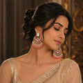 Amara Kundan Rose Pink Earring