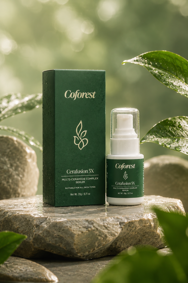 Cerafusion 5X Face Serum With 5 Ceramides, Peptides, Barrier Repair Formula | For All Skin Types | Fortify, Hydrates & Restores Skin - 20g