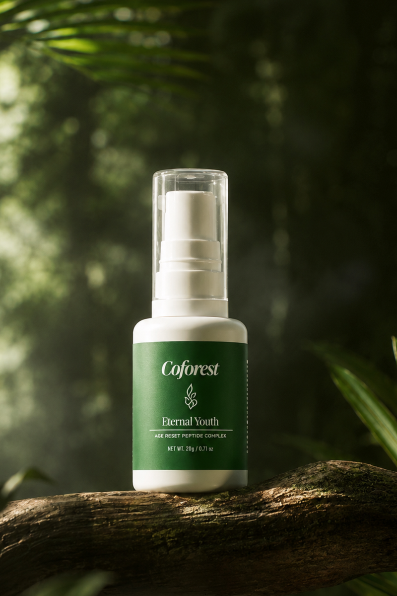 Eternal Youth Face Serum Peptides, Probiotics, Hyaluronic Acid | Wrinkle Reduction, Fights Aging & Restores Youthful Skin | For Mature Skin - 20g
